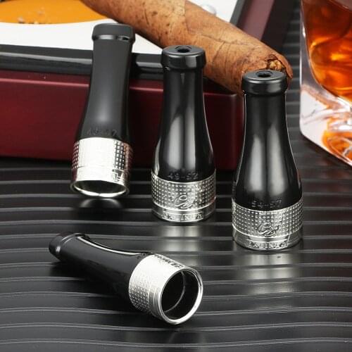 GALINER Cigar Gadgets Portable Cigar Ashtray Holder Pure Copper Resin Cigar Pipe Mouthpiece Travel Smoking Tool