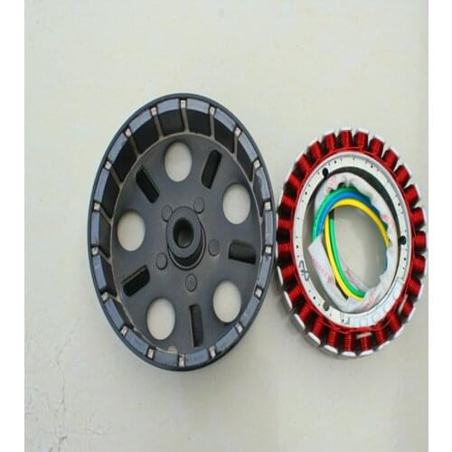 3KW 5KW 24V 48V 60V 72V range extender generator, stator, rotor, pure copper, 27-pole coil