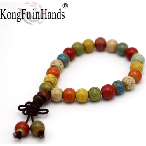 Kongfuinhands Ceramic Beads Stretch Bracelet Temperament Classic Vintage Classic Bracelets Bohemia Jewelry Gift Bracelet Men
