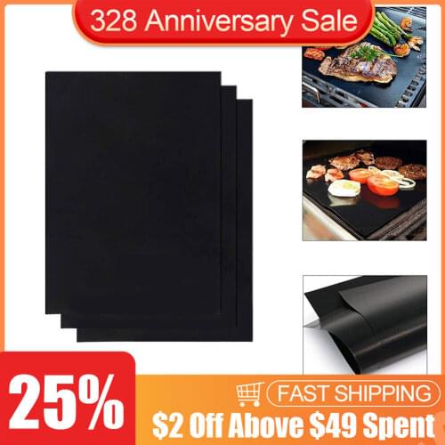 Outdoor Non-stick Barbecue Baking Pad Picnic Non-toxic Oven BBQ Grill Mat Dropshipping