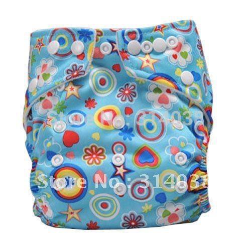 Babyland new arrived fasion desigen Print color mix color 20set /lot =20diaper+20 (2layer) insert factory price