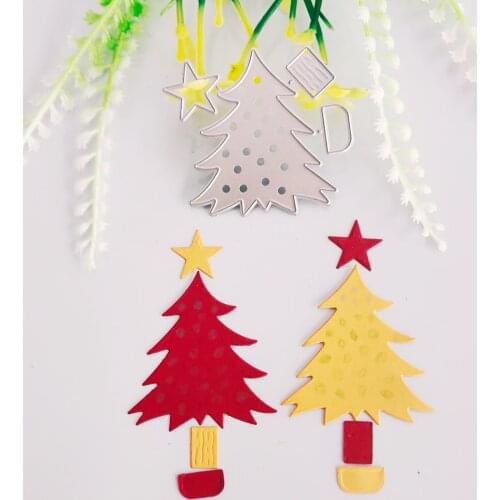 Christmas tree jigsaw puzzle new gift metal scrapbook sealing mould DIY paper-cut handicraft mould DIY knife mould