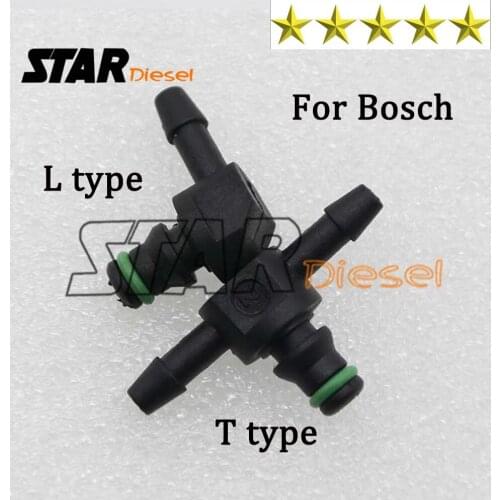 STAR DIESEL L Type Return Oil Backflow for BOSCH Series Diesel Cr Fuel Injector Plastic 3 Two-way Joint Pipe 10pcs/LOT S2172