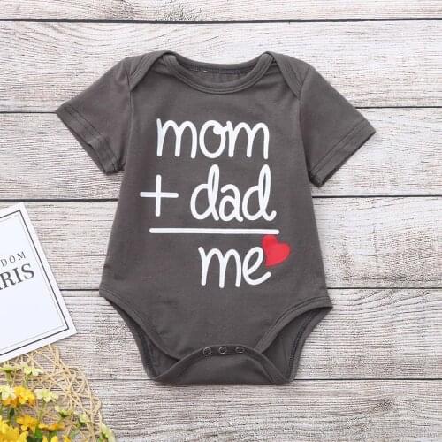 Baby clothes Baby Boy Clothes Jumpsuit Kids' Things Toddler Newborn Baby Girls Boys Letter Printed Tops Bodysuit Romper Clothes