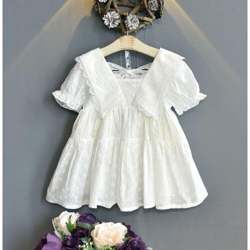 Toddler Girl Dresses Kids Dresses for Girls Kids Clothes Summer Short-sleeved Dress Girls Lace Princess Dress Kids Clothes