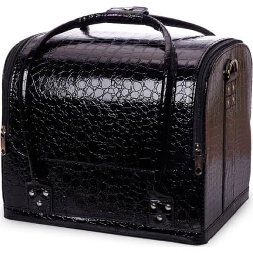 2021 New Large Capacity Layered Cosmetic Bag Travel Portable Single-shoulder Makeup Storage Tool Box