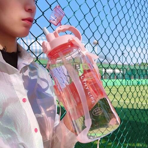 Direct factory price 1500ML 1000ml 2000ml Fashion Portable Space Herbalife Nutrition Custom Shaker straps straw water Bottle