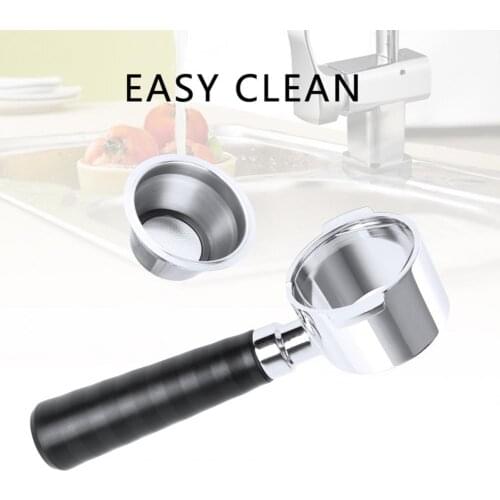 51MM Coffee Bottomless Portafilter Filter Stainless Steel Coffee Espresso Machine Handle for Kitchen Coffee Accessories