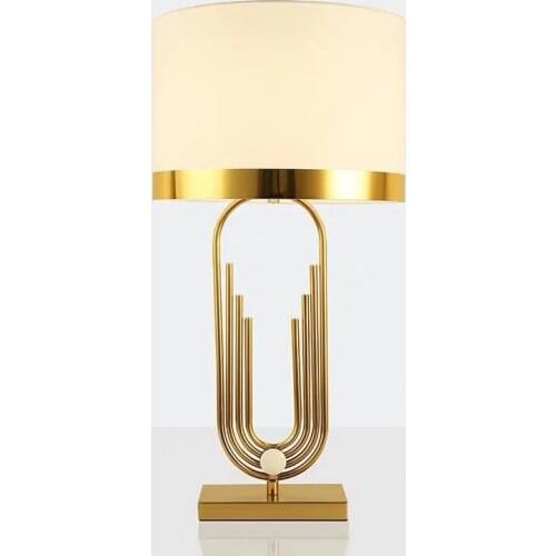 Living Room Postmodern Minimalist Glass Cylindrical Lighting Bedroom Bedside Creative Study Net Red Crystal Table Lamp