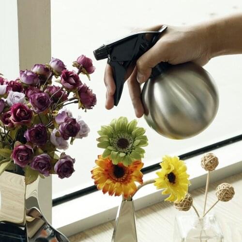 500ml Plant Spray Bottle Sprinkler Gardening Tool Stainless Steel Bottle Mist Spray for Succulent Plant Watering Can