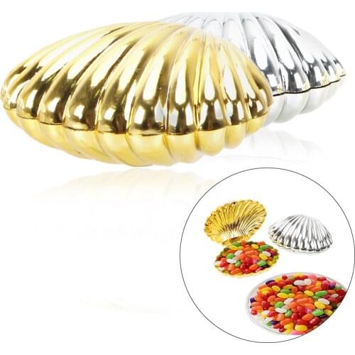 Wedding Favors Candy Box Shell Shape Gift Storage Box Home Storage Gifts Wedding Decoration Mariage Baby Shower Gift