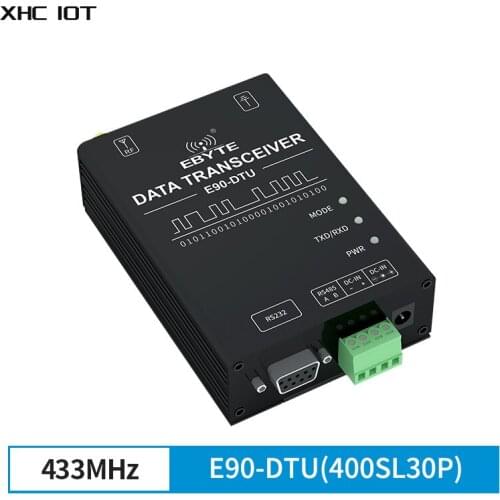 SX1268 RS232 RS485 Wireless Lora Modem Lora 400Mhz 30dBm 10Km Long Range 0.3k~62.5kbps XHCIOT E90-DTU(400SL30P)