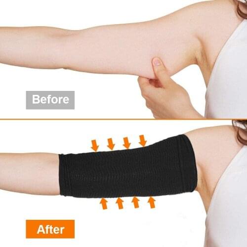 Unisex Arm Slimming Shaper Wrap Upper Arm Fat Weight Lose Helps Tone Compression Sports Fitness Sleeve Shaper for Women & Men