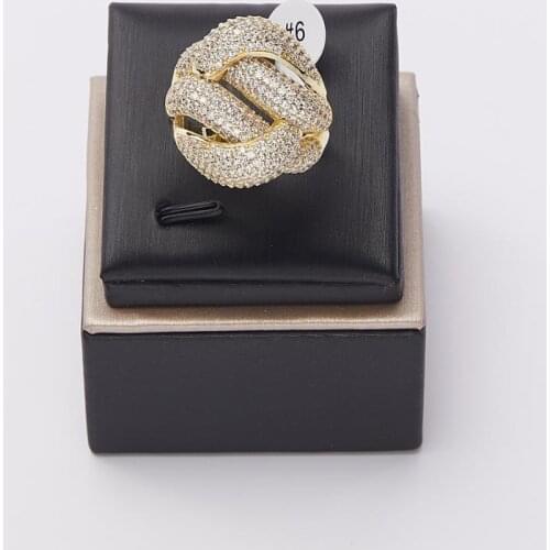 Vintage Turkish Finger Rings Women Round Crystal Caesar Ring Gold Color Ethnic Wedding Jewelry Ring