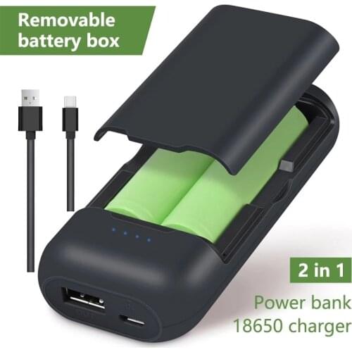 Yonli Power Bank 18650 Battery Charger BL2 Power Bank Type C dual-slot 18650 bright flashlight lithium battery charger with full