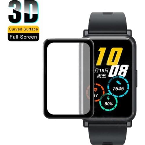 3D Curved Full Edge Smartwatch Soft Protective Film Cover Protection For Huawei Watch Fit /Honor Watch ES Screen Protector Case