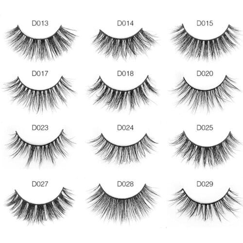 1 pair 3D mink eyelashes natural long thick crisscross black soft false eyelashes fake lashes extension for makeup eyelash C134