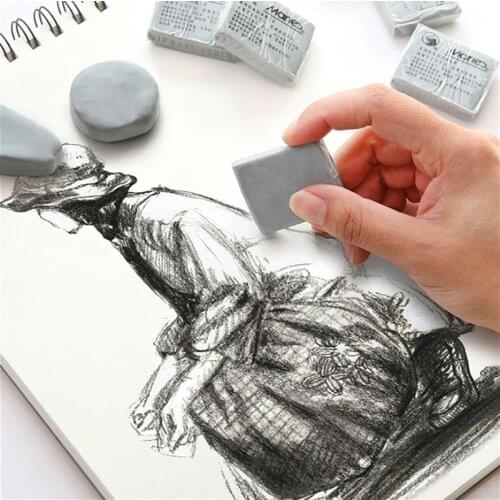 1pcs Plasticity Soft Rubber Eraser Student Drawing Sketch Highlight Novelty Plasticine Pencil Eraser Art Supplies Stationery