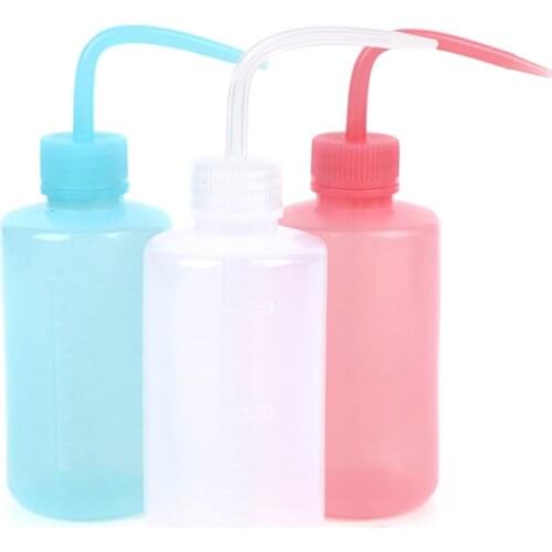 1PC Wash Clean Clear Plastic Green Soap Lab Wash Squeeze Diffuser Bottle Tattoo Kettle Pink/blue/white