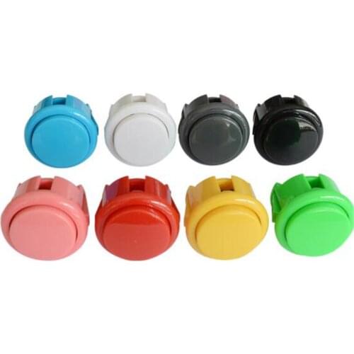 10 Pcs Arcade 30mm Round Button Copy SANWA OBSF-30 Push Button Switch DIY Parts