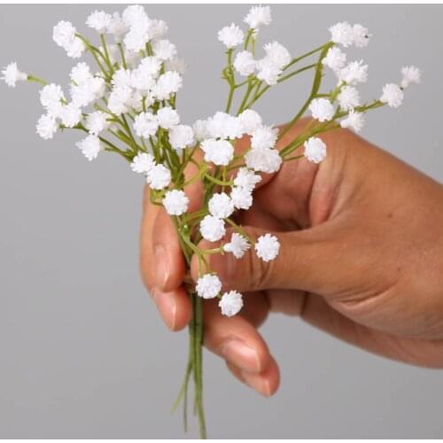 2 bundle (18pieces ) Artificial Baby Breath Flowers Fake Gypsophila Bouquets Real Touch Flowers for Wedding Decor DIY Home Party