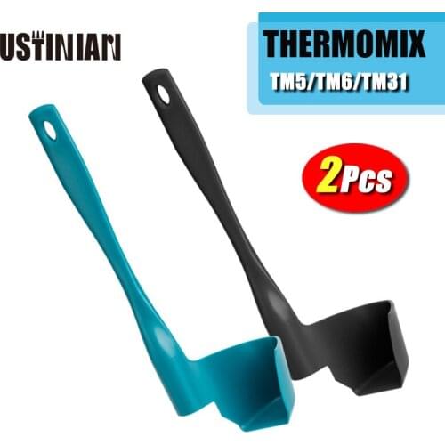 2Pcs Kitchen Thermomix TM6/TM5/TM31 Rotating Spatula For Kitchen Mixing Spatula Termomix Removing Portioning Food Processer