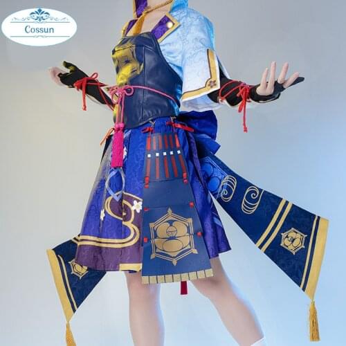 Anime Genshin Impact Kamisato Ayaka Cosplay Costume Game Suit Dress Uniform ShenLiLingHua Halloween Carnival Party Outfit Women