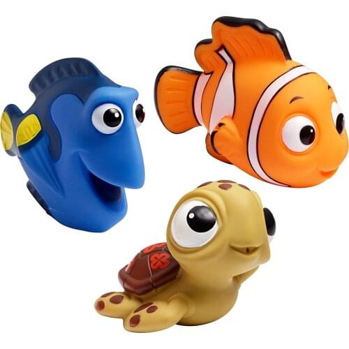 Baby Bath Toys Finding Fish Kids Float Spray Water Squeeze Aqua Soft Rubber Bathroom Play Animals Bath Figure Toy For Children