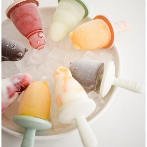 Homemade Popsicle Cute Model Mold Edible Silicon Ice Cream Ice Cream Ice Sucker Ice Cream Ice Cream Box