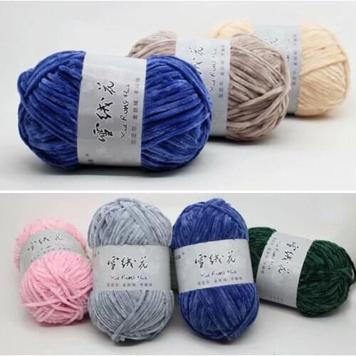 Soft Woolen Thread Knitting Wool Thick Warm Crochet Knitting Yarns Cotton Baby Wool DIY Hand-Knitted Sweater Accessories