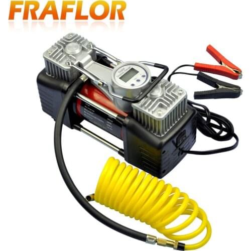 Portable 12V 150PSI Electric Car Tire Tyre Inflator Pump Auto Car Pump Air Compressor with 3 Pneumatic Nozzle Preset Perssure