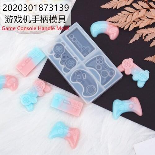 Game Console Handle Silicone Mold Resin Crystal Epoxy mold for DIY Crafts Handmade Mirror Game Key Chain Mould