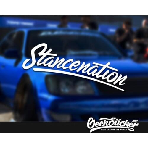 Stancenation hellaflush Waterproof Auto Car Front Window Windshield Decal reflective Sticker For Mazda Toyota BMW Car Styling