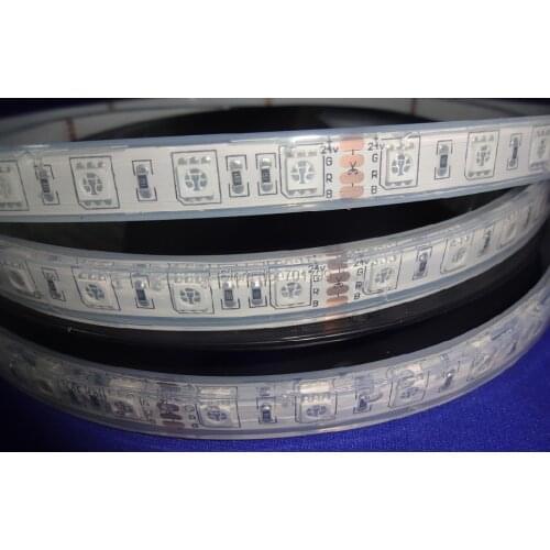 DC24V LED strip 5050 SMD flexible light 60LED/m,5m 300LED,White,warm,Blue,Green,Red,Yellow;RGB;with epoxy resin filled;IP68