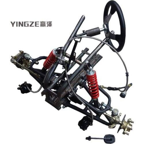 ATV GO KART KARTING UTV 110/10MM Brake System Front Steering Wheel Suspension Structure Support Swingarms With Shock Absorbers