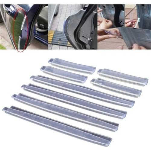 8Pcs Universal Car Door Edge Guards Trim Molding Protection Strip Scratch Protector Car Crash Barriers Door Guard Collision
