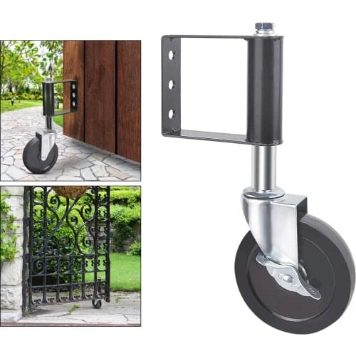 Fence Gate Caster Ageing Resistance Rubber Gate Wheel