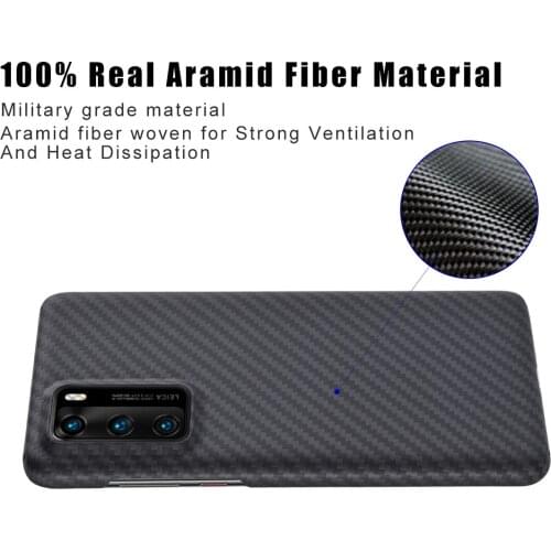Huawei P30Pro P40 Aramid Fiber Protective Shell Ultra-Thin Luxury Business Hard Shell P40 Plus Carbon Fiber Phone Case