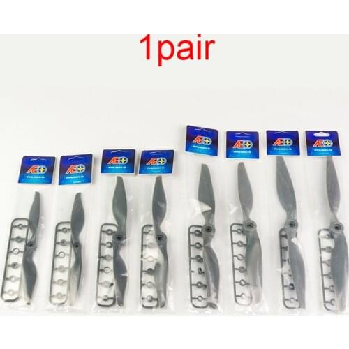 1Pair APC Nylon Direct Drive Propeller with Rings CW CCW Paddle Props 7x5 8x6 9x6 10x7 11x7 12x6 13X6.5 14X7 for RC Airplane DIY