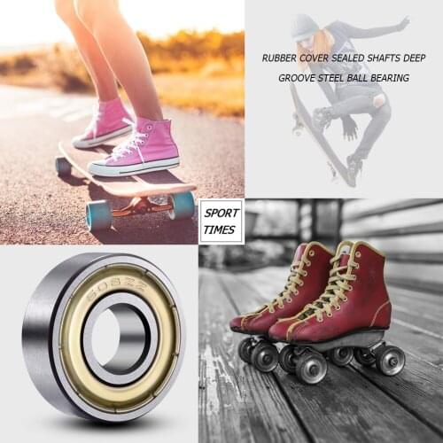 20pcs Multi-function 608ZZ Ball Bearings Carbon Steel Single Row 8x22x7mm ABEC-7 Deep Groove Miniature Bearings Replacement