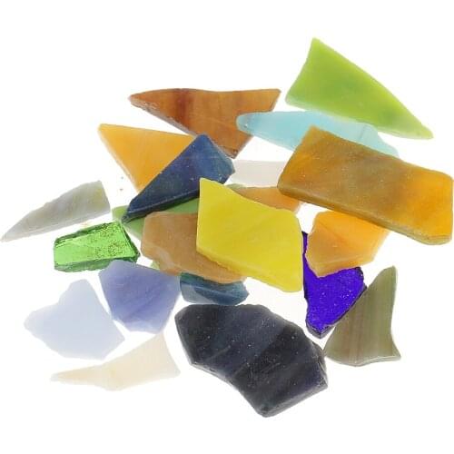 200g Colorful Glitter Crystal Mosaic Tiles Material For DIY Children Creative Craft