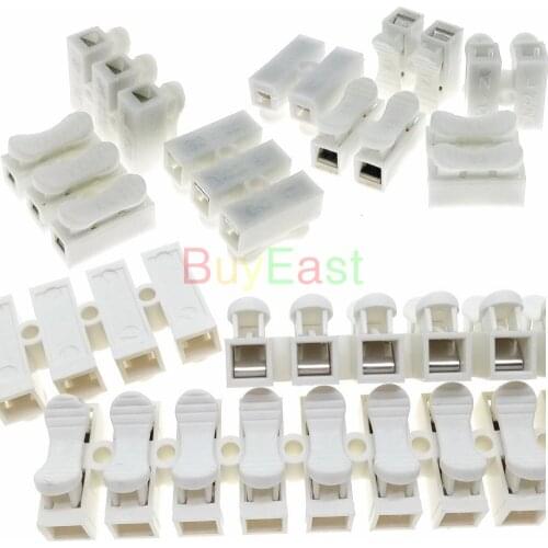 30 PCS) 2-way 3-way 12-way Quick Fix Terminal Block Wire Cable Connector Max AC250V 10A