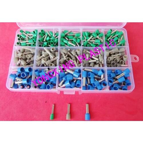450pcs/box E2510 E4012 E6012 Bootlace cooper Ferrules kit set Wire Copper Crimp Connector Insulated Cord Pin End Terminal