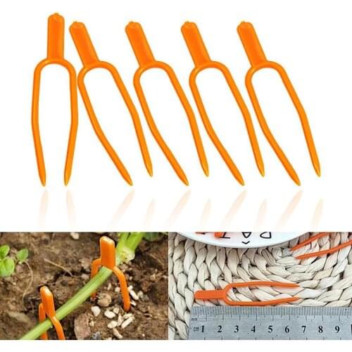 50Pcs Plastic Plant Climbing Support Clips Plant Vine Holder For Flower Strawberry Seedling Tomato Garden Buildings Supplies