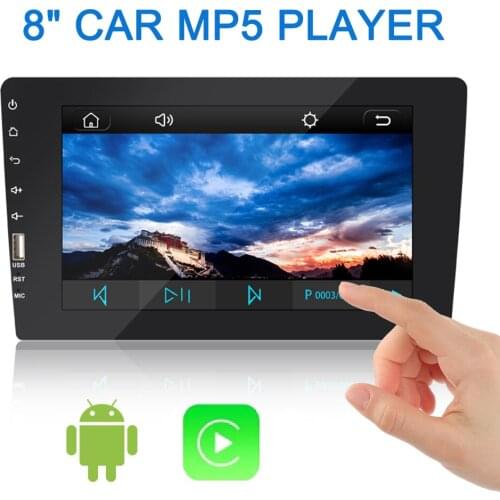 8" Car MP5 Player Universal Auto Accessories For Carplay Andriod 2 Din Auto Radio Audio FM Stereo Mirror Link IPS Touch Screen