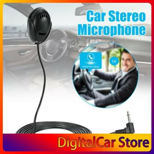 Car Navigation GPS Microphone Car Speaker External Microphone Paste Microphone 3.5mm Car Stereo Microphone