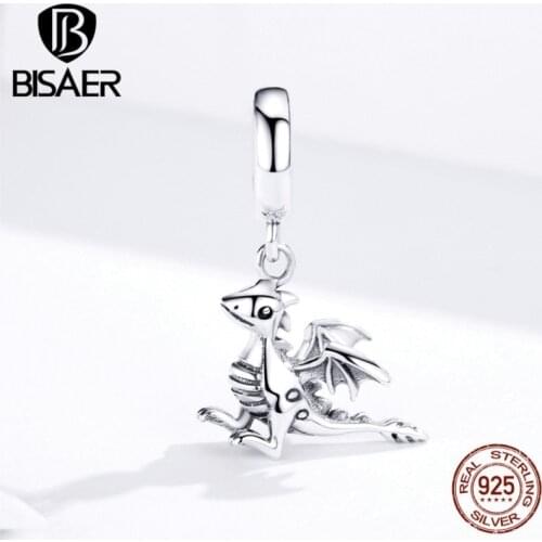 Dragon Jewelry 925 Sterling Silver Lucky Guardian Dragon Beads Charms fit for Women Bracelets Silver 925 Original Jewelry