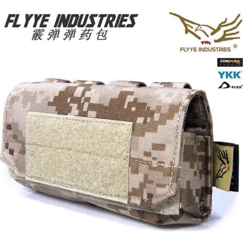FLYYE Shotgun Ammunition Bag Pack Attached MOLLE Tactical Vest System PocketsFY-PH-O001