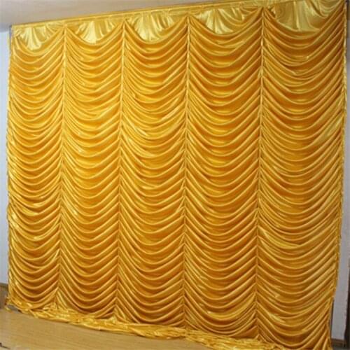Water wave style wedding party backdrop ice silk fabric wave backdrop for wedding party banquet birthday decoration