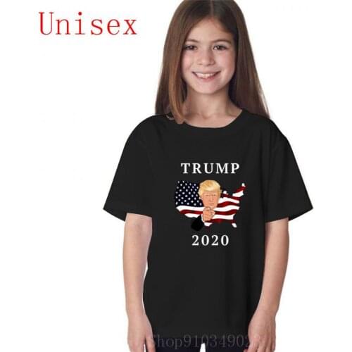 Donald Trump 2020 Campaign T-shirt children President Election Vote Politics T Shirt Fashion Tees Top Funny boy Clothes
